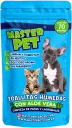 Paquete de Toallitas húmedas Master Pet con aloe vera: 70 toallitas para limpiar patas y lagrimales