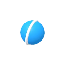 Pelota de juguete azul